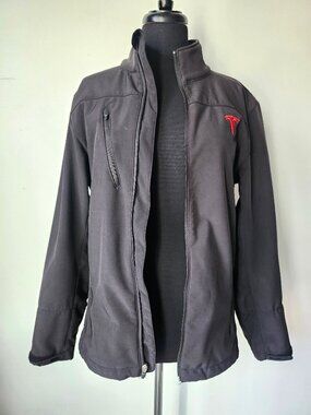TESLA Jacket #1 Black Tesla Motors Corporate Employee Zip Jacket